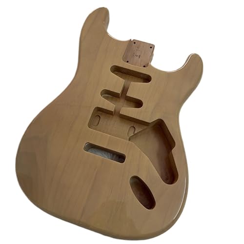 Unfinished Guitar Body Double Alder Transparent Yellow SSH Electric Guitar Body