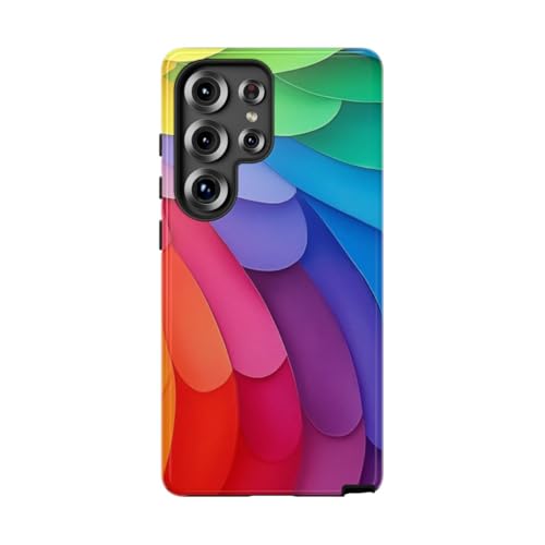 Coque Samsung S25 Ultra arc-en-ciel coloré brillante