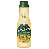 - Sauce salade moutarde au miel pour agrémenter vos salades. - Saveur douce et légèrement sucrée qui plaira à toute la famille. - Contenu dans un flacon en verre de 290g pour une conservation optimale. - Idéal pour accompagner des crudités, des légum...