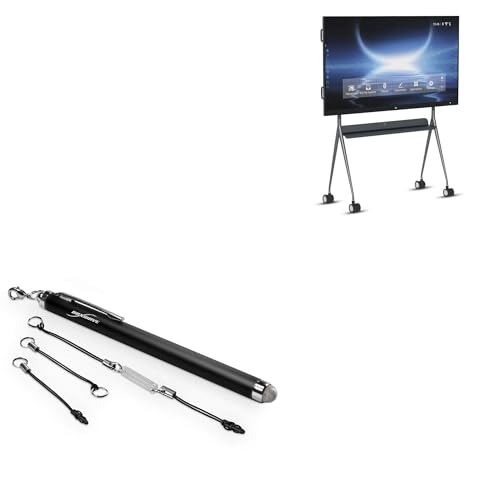 BoxWave Stylus Pen Compatible with TIBURN Smartboard (75 in) - EverTouch Capacitive Stylus, Fiber Tip Capacitive Stylus Pen - Jet Black