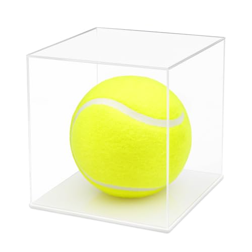 Image of Divin Acrylic Display for Organizing Collectibles Clear Box Display Action Figures Home Storage (White+Clear, 10X10X10 Cm: 4X4X4 inch)