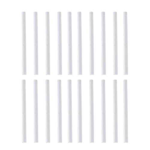 DOITOOL 20 Unidades Barras de Pegamento Termofusible Blanco Adhesivo Etil Poliacetato, sin Olor, Adecuado para Manualidades y Proyectos DIY