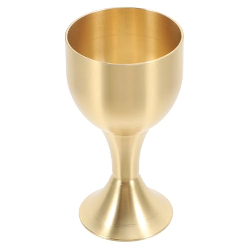 Kichvoe Gobelet À Vin En Laiton 2.17 Pouces Coupe Sacrée En Métal Tasse À Offrandes Décorative Pour Bénédiction Famille