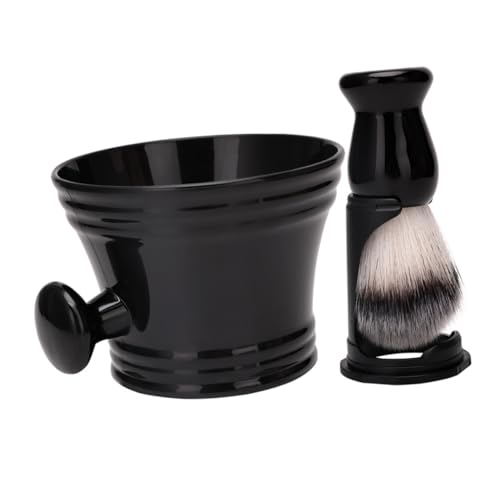PACKOVE 1 Set Men Shaving Brush with Bowl and Stand Durable Bristle Grooming Kit for and Easy Organization Shaving Accessories