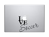 Macbook - LOVE Soccer Macbook Symbol Keypad Iphone Apple Ipad Decal Skin Sticker Laptop