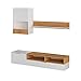 Produktbild Vicco Wohnwand Lowboard Hängeschrank Karla Kommode Schrank Weiß Goldkraft Regal