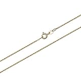 Breite: 1.1mm NKlaus 45cm Goldkette 1,1mm Ankerkette 585 Gelbgold massiv Halskette Anker Kette rund 1,95g 9439