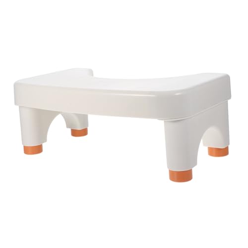 minkissy Portable Squatting Stool Plastic Potty Bench for Boys and Girls Adults Bathroom Step Stool Adjustable Height for Seniors