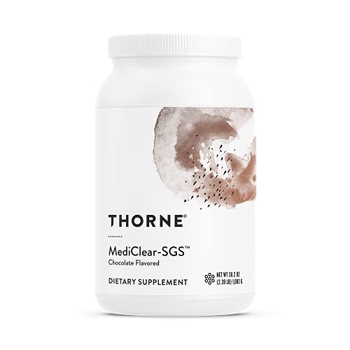 Thorne Research - MediClear - SGS - Detox, Cleanse, and Weight Management Support - Rice and Pea Protein-Based Drink Powder with a Complete Multivitamin-Mineral Profile - Chocolate - 38.2 Oz