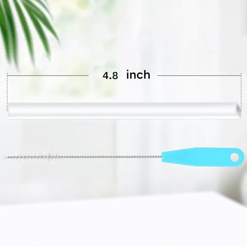 CampTek Replacement Straws Compatible with CamelBak Eddy Kids 12oz Plastic Water Bottle,Accessories Include 5 BPA-FREE Straws and 1 Cleaning Brush(Not Fit for Camelbak Eddy + Kids Water Bottle 12 oz)