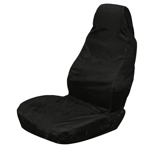 KEORHEZ Autositzschoner,Schonbezug Autositz Vorne,Sitzbezug Auto Vordersitze,Universell Schonbezug Vordersitze,Sitzschoner Auto Werkstattschoner für Werkstatt, Arbeit, (Schwarz)