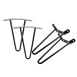 Support de charge stable : ces pieds de meubles en métal sont robustes et constituent un support fiable pour votre bureau, idéal pour les objets du quotidien, les appareils électroniques et les objets décoratifs