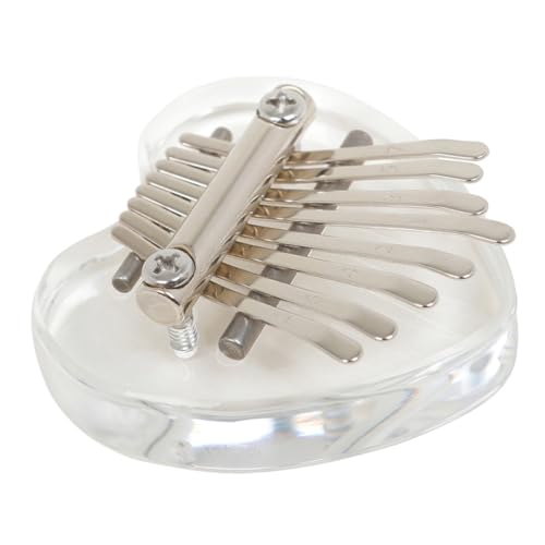 TEMPNAP スト フィンガーピアノ key 鼓 ピアノのおもちゃ のキーボード フルート楽器 初心者向けのミニチュアカリンバ 親指ピアノの装飾 ア Transparent