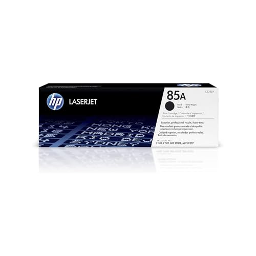 HP 85A CE285A Negro, Cartucho Tóner Original, de 1.600 páginas, para impresoras HP LaserJet P1102, P1102w, M1132 MFP, Pro M1212 MFP, Pro M1210, Pro M1217nfw y Pro M1212nf MFP ✅
