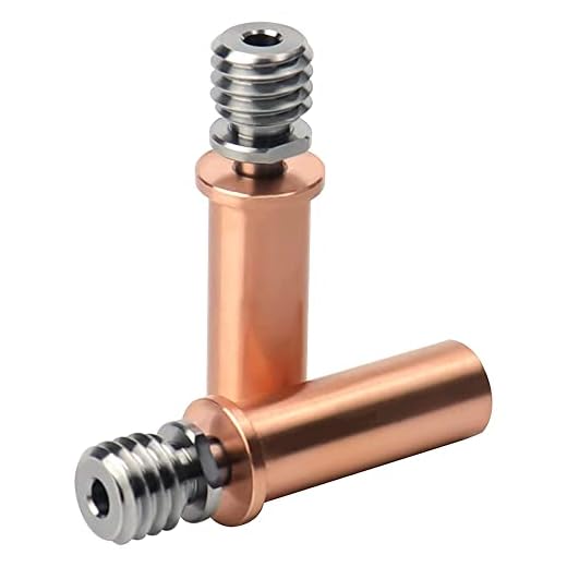 Titanlegering bi-metall värmebrytare 3D-skrivare hals 1,75 mm tråd koppar värmebrytning för ANYCUBIC Mega S/Mega Pro/Vyper