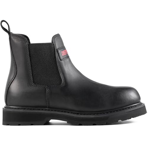 Men's Slip On Chlesea Work Boots for Men, Comfortable, Water Resistant, Full Grain Leather, Slip-Resistant, EH S24322