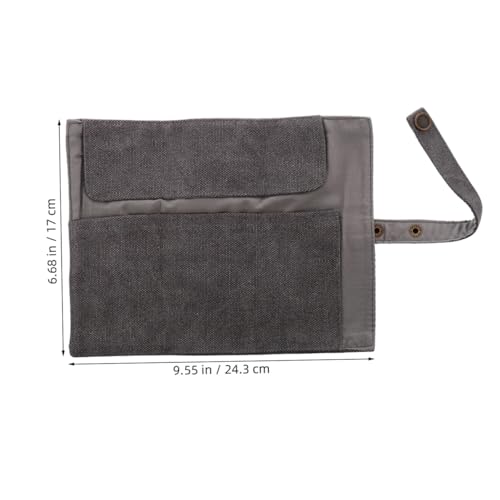 Estuche para guardar relojes de viaje compacto en formato rollo de canvas 2