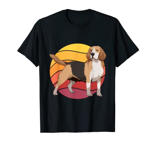 Cosas Perro Beagle Retro Sunset Beagles Camiseta