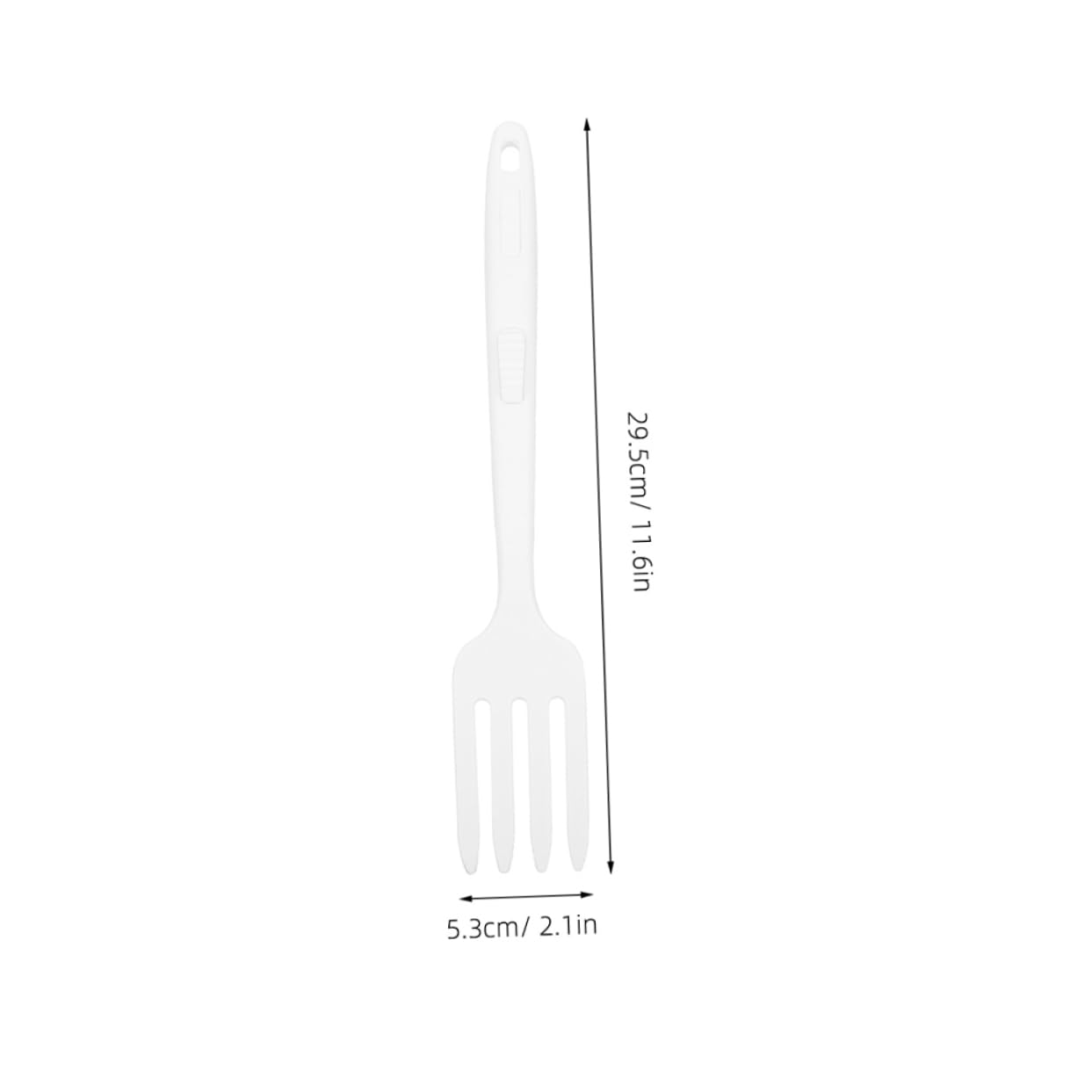 Unomor 2-piece Silicone Cooking Fork Lightweight Nonstick Great for Pasta Salad Stirring Easy to Cle