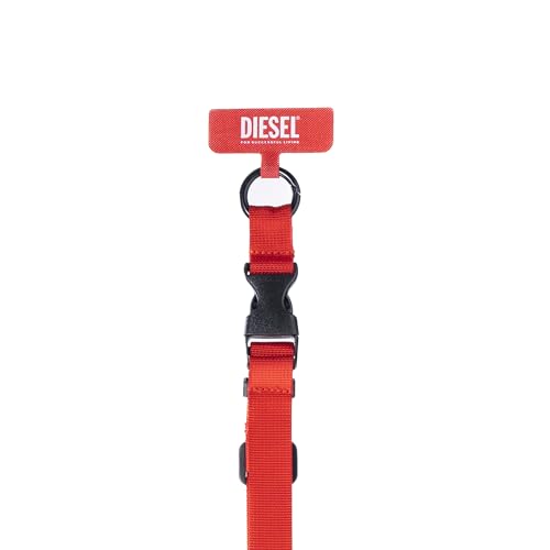 【新品未使用品】DIESEL マットブラックスマホストラップ DIESEL 送料無料 スマホストラップ ネックストラップ ストラップ