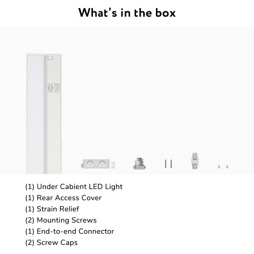 Lagom 12" Direct Wire Dimmable Led Under Cabinet Lights, Selectable 2700K/4000K/5000K, Selectable Brightness, White Finish, Uc0112Wh27 #TOP5