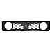 HECASA Front Upper Grille & Lower Grille Compatible with 2005-2009 Ford Mustang GT 6R3Z8200BA 7R3Z17K945BA FO1200422 FO1036114 Bumper Grill With Round Headlight Holes 2pcs Black