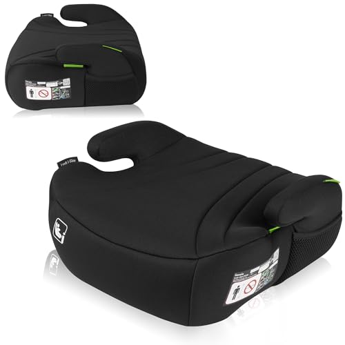 Lionelo Rialzo Seggiolino Auto LUUK I-Size Gruppo 2/3 125-150cm (22-36kg) con l'ultimissimo Standard R129, Booster Leggero 1,6kg Schiuma Adattiva, Braccioli Comfort, Rivestimento Traspirante Lavabile
