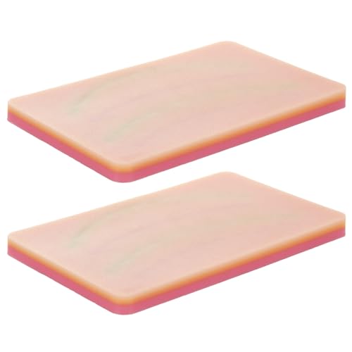 FWEEK 2PCS Phlebotomy Practice Kit, IV Insertion Practice Kit, 5-in-1 Silicone IV Practice Pad with Blood Return, 3 Realistic Skin Layers for Nursing Students (7