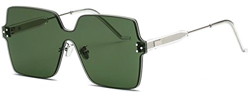 J&L Glasses Retro Gafas Para Hombres Mujeres Lente Coloreado Gafas, Gafas de Sol Unisex Adulto (Green) Cover