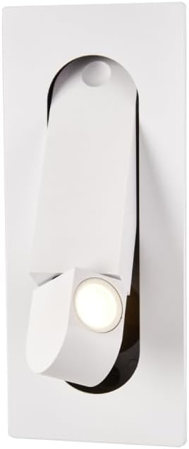 3W LED Recessed Mount Directional Spotlight Bedside Reading Light with Hidden Button Adjustable Picture Project Bronze