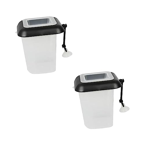 HAPINARY Fish Feeding Tool 2pcs Red Worm Feeder Cups for Aquarium No Food Spillage