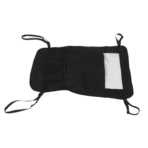 ibasenice Adjustable Pet Car Barrier Black Mesh Dog Isolation Net for Back Seat Effortless Tool Installation Versatile Design Compatible with Various Vehicle Models Safe Travel Accessory