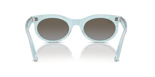 Ray-Ban RB2242 Wayfarer Oval Sunglasses, Photochromic Frame Waves Azure/Blue Gradient Brown, 53 mm - image 4