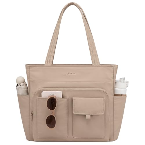 LOVEVOOK Lightweight Multi-Pocket Laptop Tote