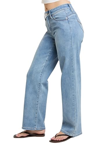 YMI Womens Jeans Women’s Luxe High Rise Wannabettabutt Straight Leg Jeans, P1858372