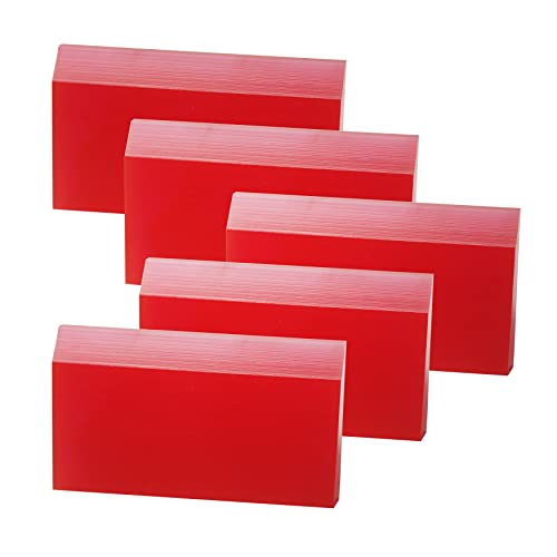 5-Pack RocketBus Small Fine Edging Tinting Vinyl Installation Hand Held Applicator Rubber Squeegee for Car Auto Tint Glass Film Bubble Remover Remove