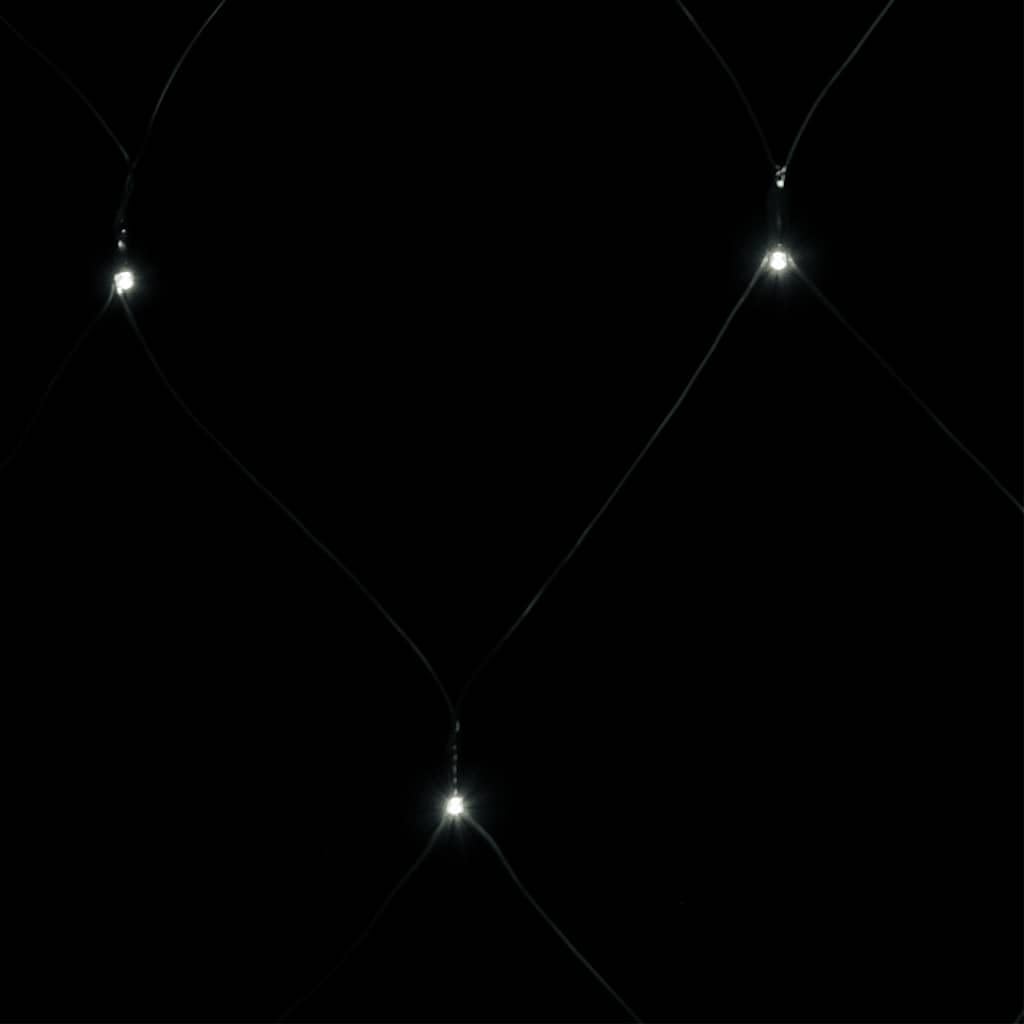 LED-Lichternetz Kaltweiß 3x2 m mit 204 LEDs, energiesparend, PVC Material, 5 m Verlängerungskabel, IP44 wasserdicht für Innen und Außen, 8 Lichtfunktionen