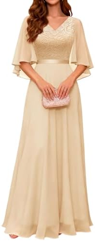 DRESSTELLS Formal Wedding Guest Dresses, 2026 Spring Bridesmaid P...