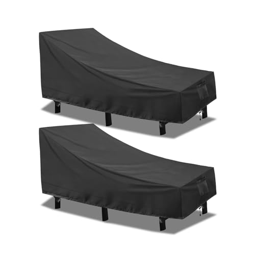 PureFit Patio Chaise Lounge Cover Outdoor Lounge Chair Covers Waterproof