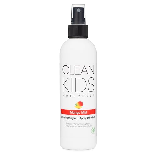 Clean Kids Naturally Mango Mist Spray Detangler EWG Verified (8 Fl oz)