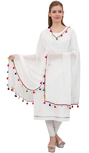 Women's Designer Chiffon Dupatta Ethnic Chunni Wrap Long Stole4