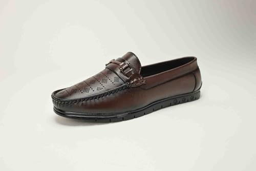 Image of Classic Driving Loafer, Full-Grain Leather, Slip-On, Perforated, Non-Slip Sole, Men's