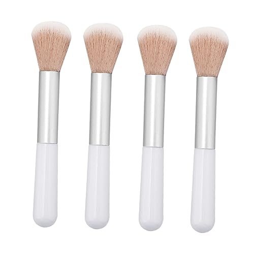PATKAW 4 Piezas Pincel De Maquillaje De Belleza Women Maquillaje Iluminador Resaltador Mini Cepillo Cosmético Maquinillas De Afeitar Paleta Mini Rubor El Plastico