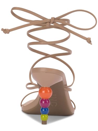 Cufflinks Inc. INC Womens Lellina Slip On Dressy Heels Tan 7.5 Medium (B,M), Dark Almond Smooth2