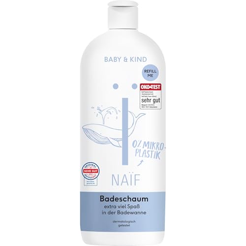Naïf - Pflegender Badeschaum für Babys & Kinder - Mit natürlichen Inhaltsstoffen - für empfindlic...
