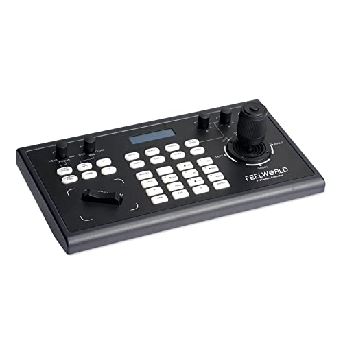 FEELWORLD KBC10 PTZ Contrôleur de caméra avec Joystick et Clavier de Commande Écran LCD Supporté par PoE pour Diffusion en Direct Conférence d'église Cover