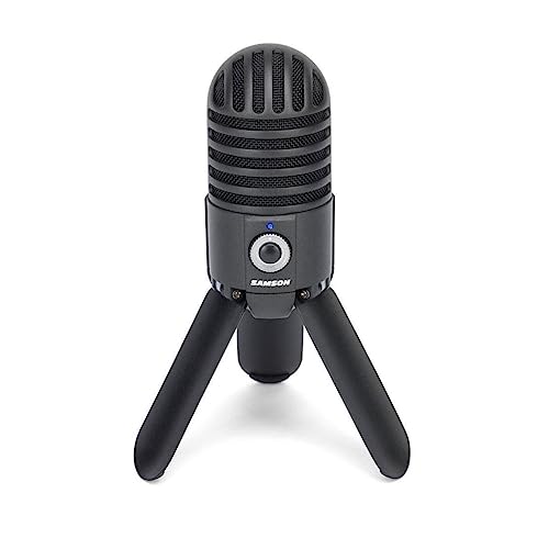 Samson Meteor Mic USB Studio Microphone Chrome Titanium Black