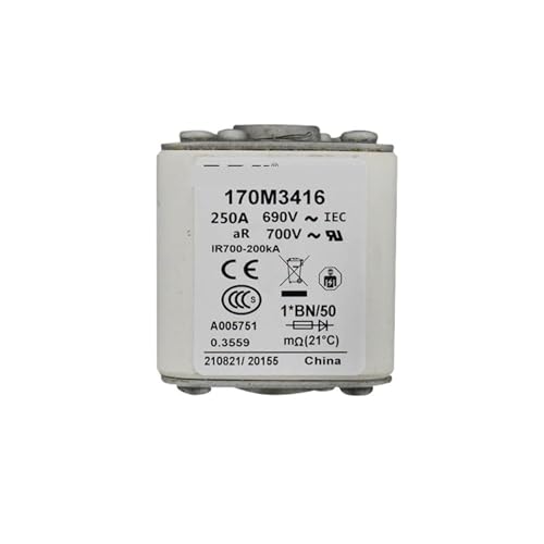 Fusible haute tension 170M3416 pour protection de puissance industrielle