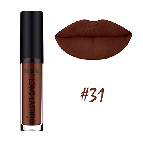 Matte Lipstick Brown Lip Glos Lipgloss Long Lasting