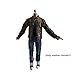 1/12 Action Figure Clothes,Leather Jacket for 6 inch Male Action Figures,6 inch Male Jackets. (Style 2-Brown)
